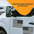 thumbnail image 3 of Magnet Me Up Black and White American Flag Vinyl Magnet Decal, Opposing 2 PK, 5x8 In, Black, White, 3 of 7