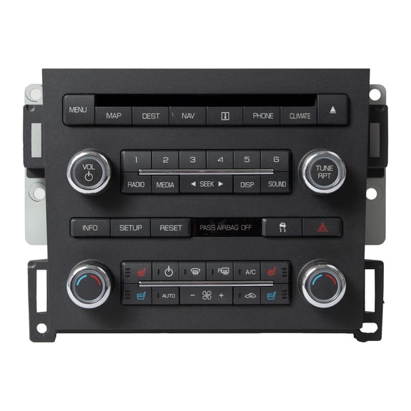 Restored 2009-10 Lincoln MKS AM FM SAT Radio 6 Disc CD MP3 Player Navigation AA5T19C156AC (Refurbished)