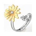 thumbnail image 2 of Anillo para mujer, anillo flor circonita cúbica, regalo de joyería de moda, 2 of 4