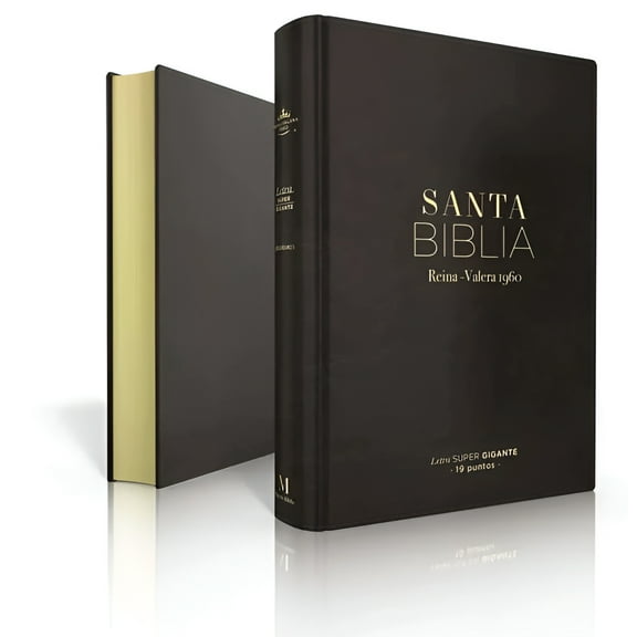 Biblia RVR 1960 Letra Súper Gigante Símil Piel Negro