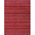 thumbnail image 2 of Unique Loom Moroccan Trellis Collection Area Rug - Mamounia (9' x 12' Rectangle Red/Ivory), 2 of 6