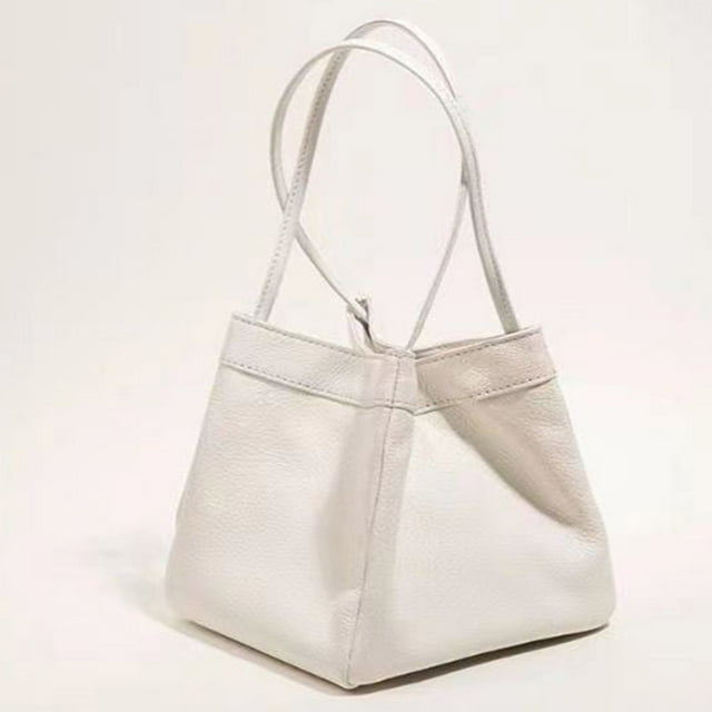 Petit Sac Carré en Cuir PU pour Femme, Grande Capacité, Sac à Main Rétro Polyvalent, Sac Seau à Main à Main, Sac à Main de Mode et de Qualité