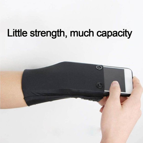 Sport Wrist Pocket Pouch Running Gym Bag Wallet Wrist Wallet Pouch Cell Phone Holder Sweatband for Cycling Mobile Phone Cards