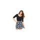 thumbnail image 1 of Minifalda Skater Aeropostale Floral para Mujer Negro X-Large, 1 of 3