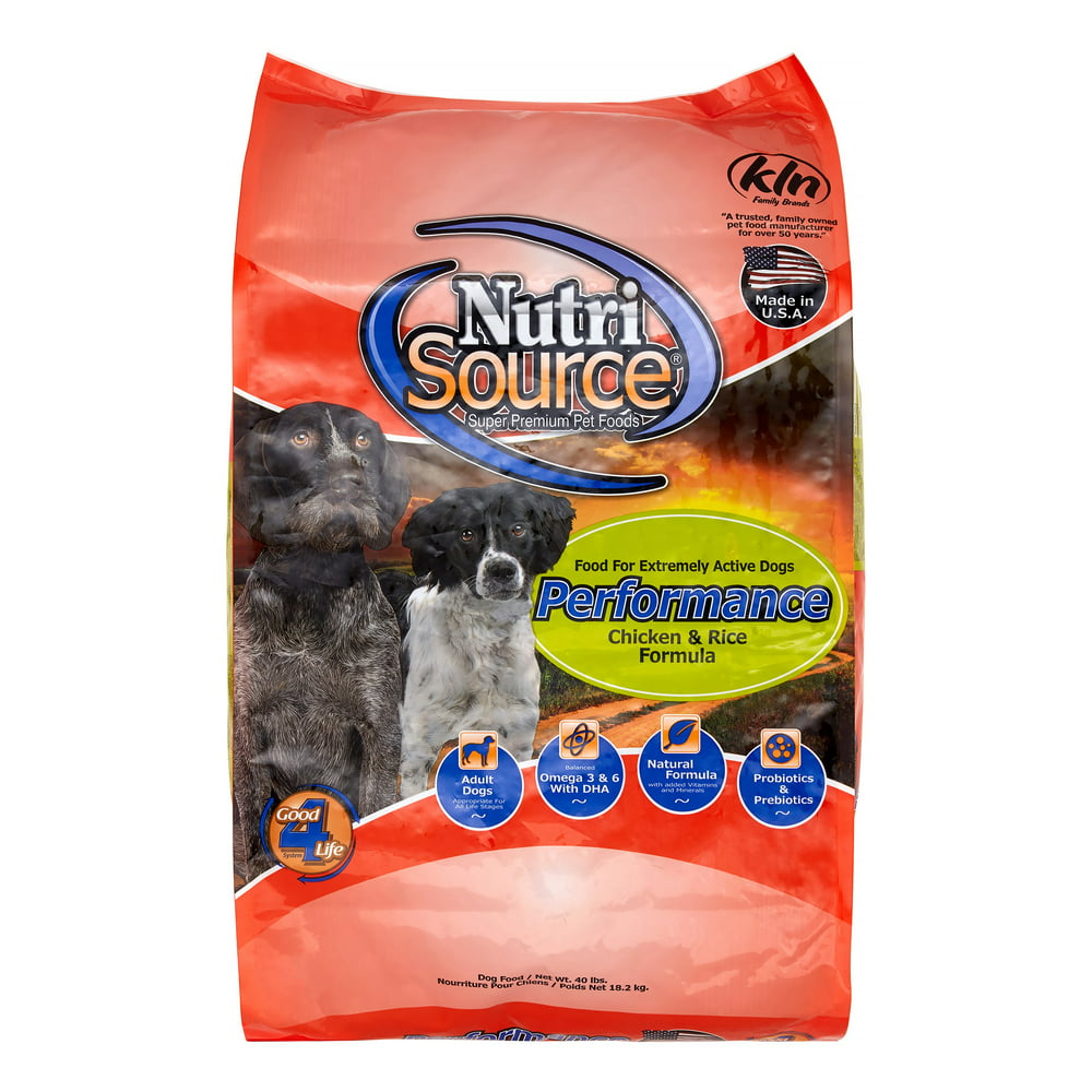 NutriSource Performance Dry Dog Food, 40 lb - Walmart.com - Walmart.com
