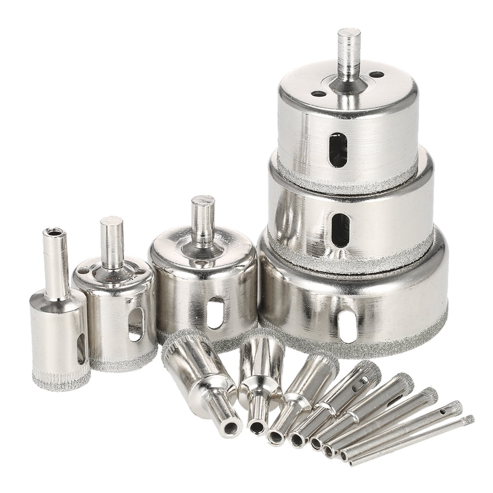 Abody14PCS 3-70mm Glass Hole Saw Kit 