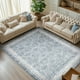 thumbnail image 1 of Alfombra de área Jinchan Floral Vintage con aspecto desgastado Boho 200x250 cm Gris, 1 of 8