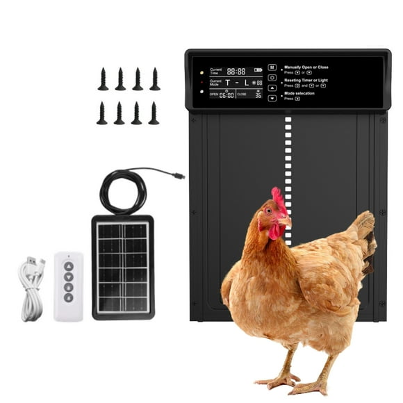 Protective door,Door Chicken Lcd Display Battery Operated Door Powered Chicken Coop Door Chicken Remote Door Door Solar Powered Chicken Operated Door Operated Shieny Door And Waterproof Door With