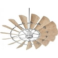 thumbnail image 1 of Quorum 196015-9 Windmill Ceiling Fan in Galvanized with UL Damp Weathered Oak Aluminum Blades, 1 of 1