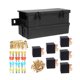 thumbnail image 1 of Cateissary Portafusibles de 11 vías resistente al desgaste práctico cubierta de plástico terminales relés superficie antideslizante conectores Iluminación novedosa, 1 of 6