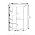 thumbnail image 3 of Furinno Luder 5-Cube No Tool Assembly Open Shelf, White, 3 of 5