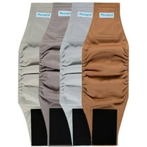 Paw Legend 4 Pack Washable Dog Diapers Male Dog Belly Bands for Male Dogs Diapers Reusable Puppy & Doggie Diapers Male (Small)