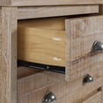 thumbnail image 6 of Camaflexi Baja 5 Drawer Chest Wooden Night Stand Bedroom Dresser Storage Cabinet, Barnwood, 6 of 6