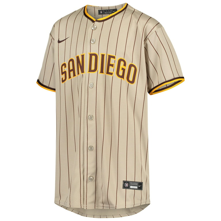 Youth Nike Sand/Brown San Diego Padres Alternate Replica Team Jersey 