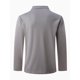 thumbnail image 4 of Blusa y camisa de manga larga con cuello vuelto para hombre, camisa deportiva de color liso con solapa y botones, blusa de manga larga con solapa para hombre, 4 of 5