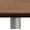 River Cherry, Silver Base, variant on KFI Studios Mode 3' Square Dining Table, River Cherry, Black Base