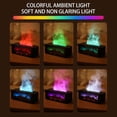 thumbnail image 3 of Fireplace Flame Effect Essential Oil Diffuser & Humidifier - Remote Control, 7 LED Flame Colors, Auto-Off Aroma Diffuser for Bedroom & Home Office, 3 of 5