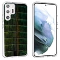 thumbnail image 1 of TalkingCase Slim Phone Case Compatible for Samsung Galaxy S23 Ultra 2023, Satin Green Skin Print, Lightweight, Flexible, USA, 1 of 7