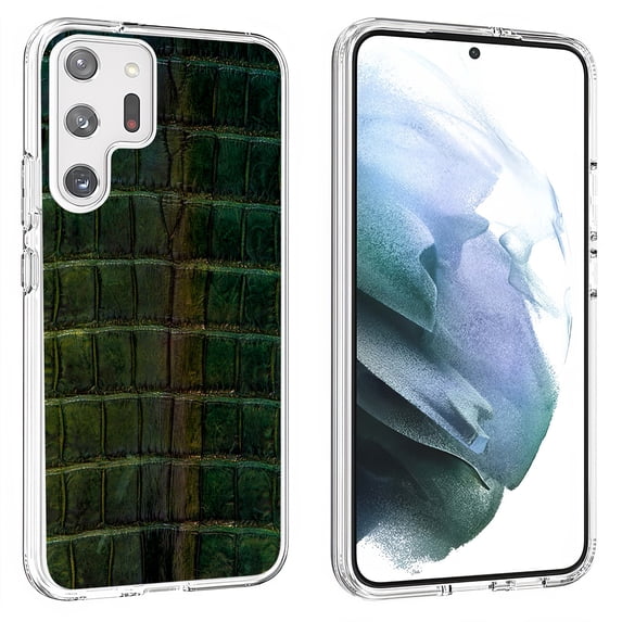 TalkingCase Slim Phone Case Compatible for Samsung Galaxy S23 Ultra 2023, Satin Green Skin Print, Lightweight, Flexible, USA