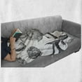 thumbnail image 6 of Artichoke Soft Flannel Fleece Blanket, Faded Colored Black and White Super Foods with Stalks and Leaves Art Print, Cozy Plush for Indoor and Outdoor Use, 50" x 70", Black and White, by Ambesonne, 6 of 6