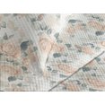 thumbnail image 3 of Ambesonne Vintage Quilted Coverlet 2 Pcs, Art Nostalgia Roses Leaves, Twin Size, Pale Peach Laurel Green, 3 of 4
