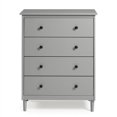 thumbnail image 2 of Commode Moderne à 4 Tiroirs en Bois Massif - Gris, 2 of 5