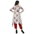 thumbnail image 4 of Moomaya 2 Piece Kurti With Pant For Women Santoon 3/4 Sleeves Partywear Clothing, 4 of 6