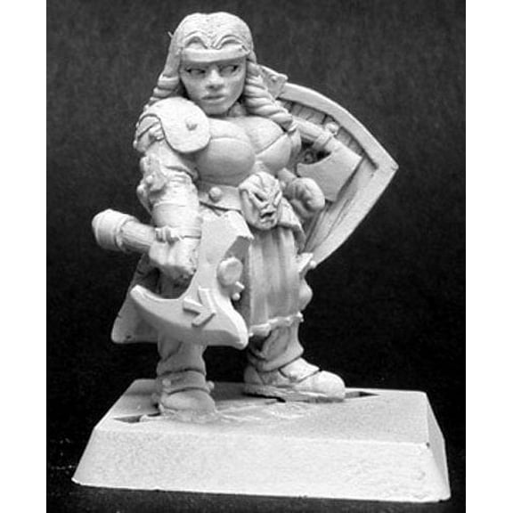 Freja Fangbreaker Dwarf Sergeant Miniature 25mm Heroic Scale Warlord Reaper Miniatures