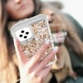 thumbnail image 5 of iPhone 12 mini Case Real Sliver Shells Handmade Resin Sturdy Case Sparkly Sequin phone Case Shockproof Clear Cover Natural Bling Shell, 5 of 8