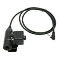 thumbnail image 3 of Adaptador de auricular de vigilancia NikouMX 1 pin 2,5 mm Walkie PTT conector de radio, 3 of 8