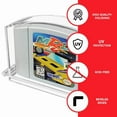 thumbnail image 3 of EVORETRO 2x Acrylic Game Cartridge Cases for Nintendo 64 (N64) – Clear Protective Display Box, Durable Dustproof Scratch-Resistant Hard Shell Storage for Retro Game Collection, 3 of 5