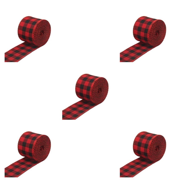 Toystoory Cintas navideñas Decoraciones clásicas para la casa Envoltura de lujo Accesorios decorativos para la celebración 3 Ancho 5 cm 3 Ancho 5cm 5Conjunto