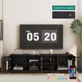 thumbnail image 2 of Aukfa LED TV Stand for TVs up to 75",Modern TV Cabinet Entertainment Center W/16-Color Lights for Living Room & Bedroom,Black, 2 of 6