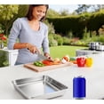 thumbnail image 6 of 3 Pack Stainless Steel Containers with Lids, Nested Food Storage Container, Stackable Freezer Food Containers, Meal Prep Containers for Refrigerator or Picnic, BBQ Party, Gym Lunch, Dishwasher Safe, 6 of 8