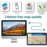 GPS Navigator for Car Truck RV, 7 Inch Touch Screen, Latest 2025 Maps for Car GPS, Support Voice Turn-by-Turn Guidance, Speed and Red Light Warning, Custom Truck Routing