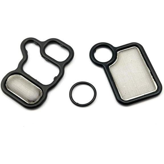 Sucwinco Spool Valve Filter Screen VTC VTEC Solenoid Gasket 15845-RAA-A01 Compatible with CRV Element Civic Si Accord Crosstour TSX RDX 917-176,15815-RAA-A02,91319-PAA-A01(1Set)