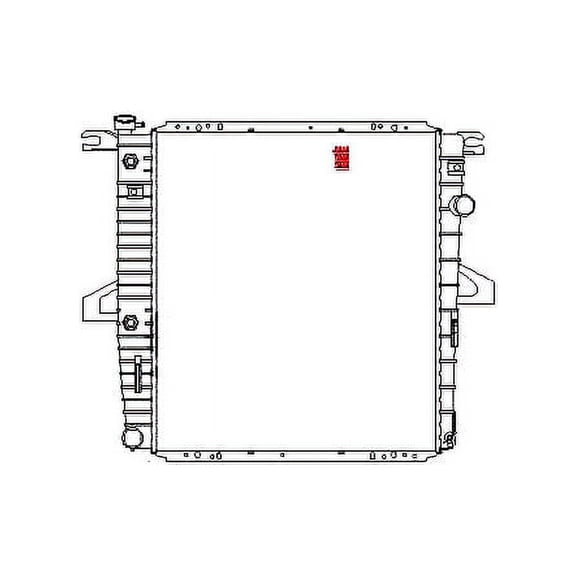 Radiator - Compatible with 1998 - 2011 Ford Ranger 1999 2000 2001 2002 2003 2004 2005 2006 2007 2008 2009 2010