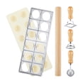 thumbnail image 2 of Prensa para hacer raviolis, sellos para pasta, herramienta para hacer pasta de regalo con bandeja y Plata, 2 of 7