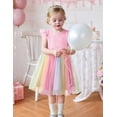 thumbnail image 3 of Arshiner Toddler Lace Tutu Dresses Ruffle Sleeve 3 Layers Tulle Flower Wedding Birthday Summer Dress, 3 of 6