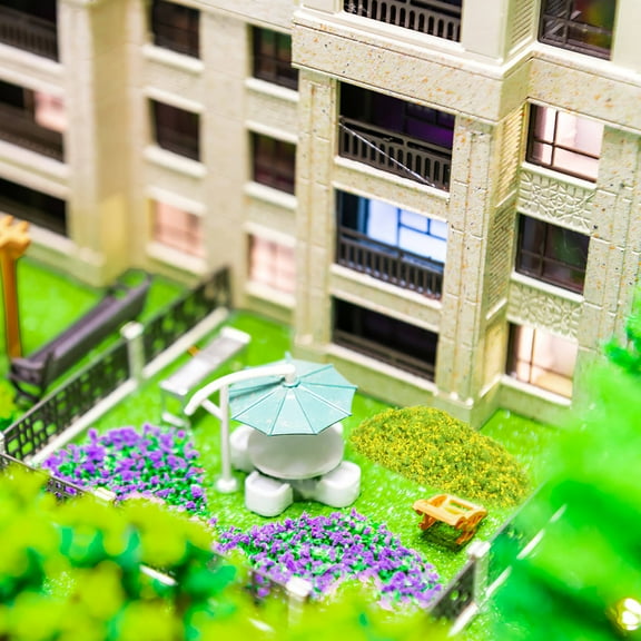 MUSEYA 4 Packs Model Foliage For Dioramas Plastic Multi DIY Scale Model Enhancement Model Builders