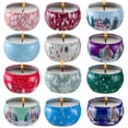 thumbnail image 1 of Velas perfumadas Set de regalo de 12 piezas, vela de aromaterapia de cera de soja natural, regalo de cumpleaños, día de la madre, día de San Valentín, regalo de Navidad, esposa, baño, yoga, 1 of 5