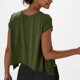 thumbnail image 5 of Sudadera corta,Blusa informal de manga corta para mujer, cuello redondo, poliéster, largo regular, ideal para uso en casa y oficina, sopatenor, 5 of 9
