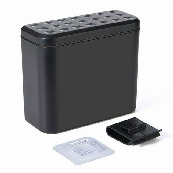 Portable Hanging Auto Leakproof Garbage Organizer, Waterproof Mini Dustbin , Auto Leakproof Garbage Organizer, Multi-Purpose for Car, Vehicle, Office, Home (Black)