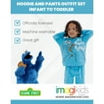 thumbnail image 4 of Sesame Street Cookie Monster Toddler Boys Fleece Pullover Hoodie and Pants Outfit Set Infant to Toddler, 4 of 5