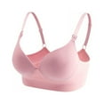 thumbnail image 3 of LAST CLANCE SALE! Nursing Bra Wireless Bra Women's Sleeping Maternity Bra Breastfeeding Bra, Pink, 42/95ABCD, 3 of 7