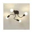 thumbnail image 1 of LED Retro Wrought Iron Ceiling Light 4 Heads Lamp for Home Restaurant Dinning Cafe Bar Room Decor black_Without light source, 1 of 4