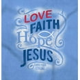 thumbnail image 2 of Love Faith Hope Christian Belief Women Crewneck Sweatshirt Brisco Brands L, 2 of 6