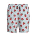 thumbnail image 3 of Yiaed Hand Drawn Strawberry for Men's Soft Sleep Pajama Short Lounging Pajama Shorts-X-Large, 3 of 8