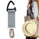 thumbnail image 3 of FLhrweasw Con Clip para Sombrero Lona ​​portátil Con Clip para Guardar Sombreros para Viajes Al Aire Libre (gris Plateado), 3 of 6