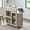 Oak White, variant on Culinary Kitchen Cart With Spice Rack